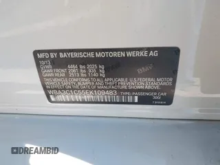 2014 BMW 3 Series 328i z VIN WBA3C1C55EK109483, wystawiony jako IAAI lot #41670180 z przebiegiem 99 947 mil mil oraz . Historia ofert i sprzedaży dostępna na DreamBid. Obrazek 9.
