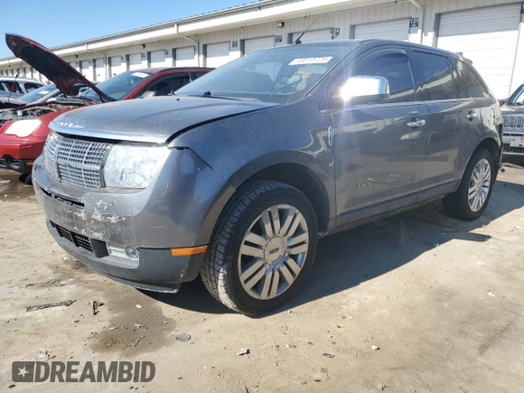 2010 Lincoln MKX with VIN 2LMDJ8JC2ABJ25880, listed as a Copart auction lot 46810725 with 109,792 mi miles and Salvage Title. Bid and sale history available at carsss.com. Image 1.