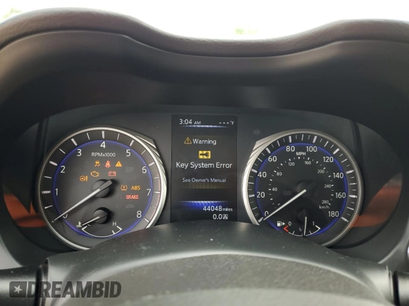 2018 Infiniti Q60 Luxe with VIN JN1CV7EK9JM200535, listed as a Copart auction lot 54583145 with 44,048 mi miles and Salvage Title. Bid and sale history available at carsss.com. Image 9.