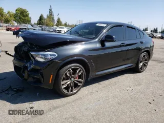2021 BMW X4 M40i with VIN 5UX2V5C01M9F81840, listed as a Copart auction lot 56868653 with 0 mi miles. Bid and sale history available at carsss.com. Image 1.