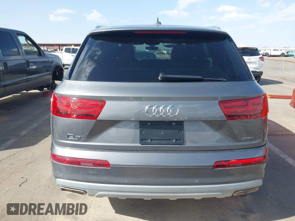 2017 Audi Q7 Premium Plus with VIN WA1LHAF74HD045487, listed as a IAAI auction lot 41939013 with 74,676 mi miles and . Bid and sale history available at DreamBid. Image 16.