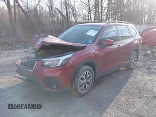 2021 Subaru Forester Premium with VIN JF2SKAJC5MH530619, listed as a IAAI auction lot 41288943 with 25,328 mi miles. Bid and sale history available at carsss.com. Image 2.