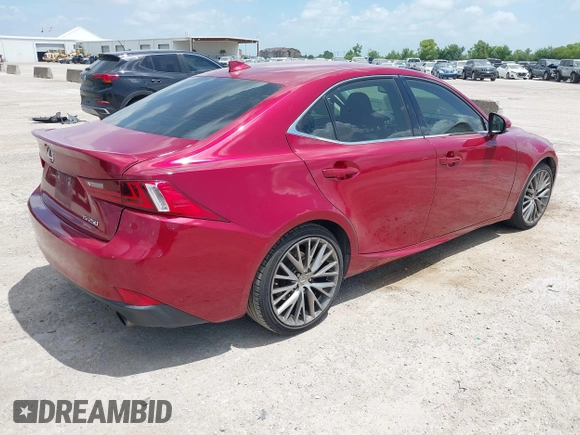 2015 Lexus IS 250 with VIN JTHBF1D2XF5077235, listed as a IAAI auction lot 42562762 with 104,674 mi miles and . Bid and sale history available at DreamBid. Image 4.