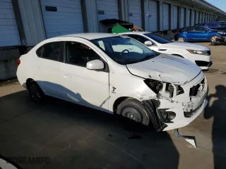 2019 Mitsubishi Mirage G4 ES with VIN ML32F3FJ5KHF12212, listed as a Copart auction lot 42774605 with 74,860 mi miles and Non Repairable. Bid and sale history available at carsss.com. Image 4.