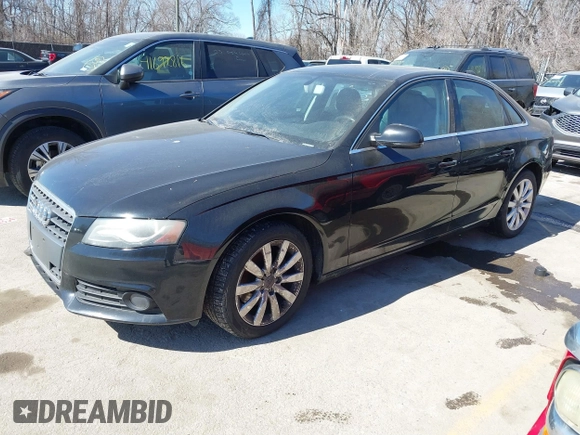 2010 Audi A4 2.0T Premium Plus with VIN WAUEFAFL4AN025304, listed as a IAAI auction lot 41702187 with 149,865 mi miles. Bid and sale history available at carsss.com. Image 2.