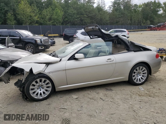 2004 BMW 6 Series 645Ci with VIN WBAEK73414B320149, listed as a Copart auction lot 70424584 with 55,872 mi miles and Salvage Title. Bid and sale history available at carsss.com. Image 1.