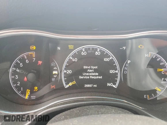 2021 Jeep Grand Cherokee Limited z VIN 1C4RJFBGXMC670967, wystawiony jako Copart lot #53866415 z przebiegiem 26 897 mil mil oraz Nie do naprawy • Non repairable. Historia ofert i sprzedaży dostępna na DreamBid. Obrazek 9.
