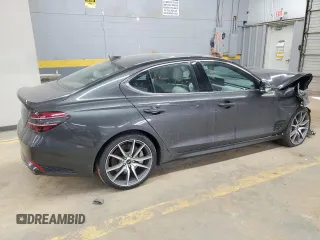 2024 Genesis G70 2.5T with VIN KMTG34SC4RU142461, listed as a Copart auction lot 83455334 with 17,676 mi miles and Salvage Title. Bid and sale history available at carsss.com. Image 3.