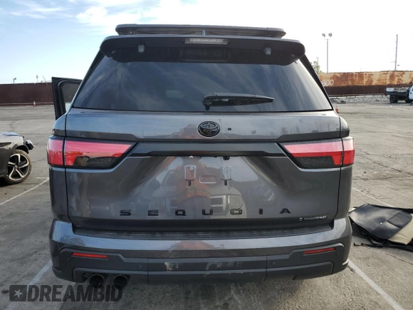 2025 Toyota Sequoia SR5 with VIN 7SVAAABA5SX053838, listed as a Copart auction lot 43636405 with 1,553 mi miles and Salvage Title. Bid and sale history available at carsss.com. Image 6.