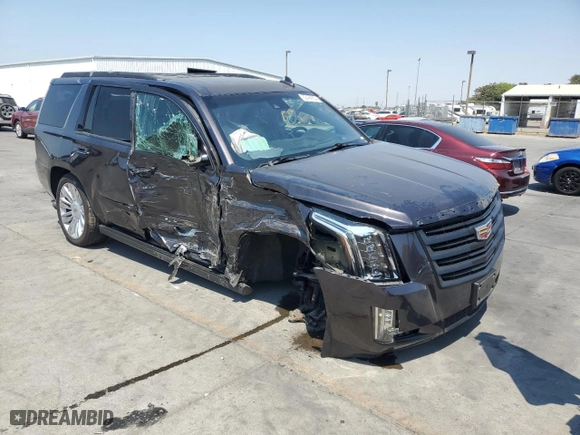 2015 Cadillac Escalade Platinum with VIN 1GYS4PKJ1FR745494, listed as a Copart auction lot 62499954 with 45,049 mi miles and Salvage Title. Bid and sale history available at carsss.com. Image 4.