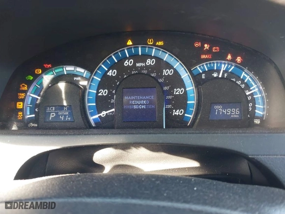 2013 Toyota Camry Hybrid LE with VIN 4T1BD1FK5DU076450, listed as a IAAI auction lot 40845035 with 174,996 mi miles. Bid and sale history available at carsss.com. Image 7.