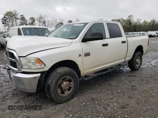 2012 Ram 2500 ST with VIN 3C6UD5CL7CG264381, listed as a Copart auction lot 51233705 with 190,870 mi miles and Salvage Title. Bid and sale history available at carsss.com. Image 1.