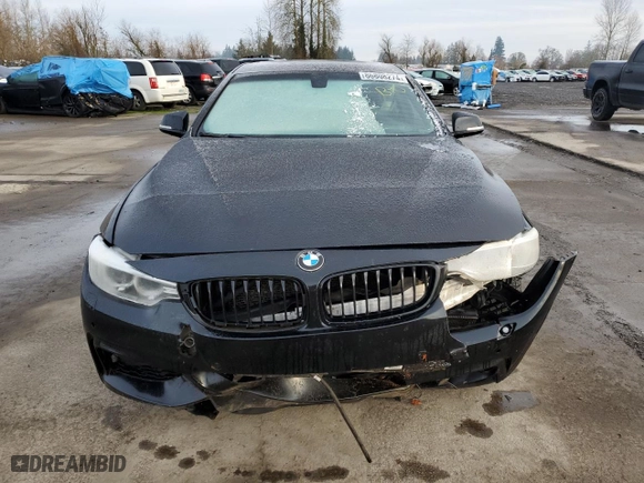 2014 BMW 4 Series 428i xDrive with VIN WBA3N9C51EF721133, listed as a Copart auction lot 86808274 with 0 mi miles and Salvage Title. Bid and sale history available at carsss.com. Image 5.