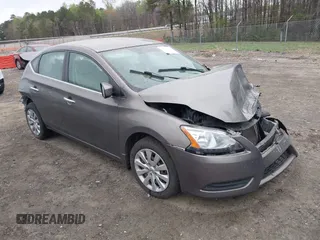 2015 Nissan Sentra S with VIN 3N1AB7AP9FY313973, listed as a IAAI auction lot 41896383 with 73,134 mi miles. Bid and sale history available at carsss.com. Image 1.