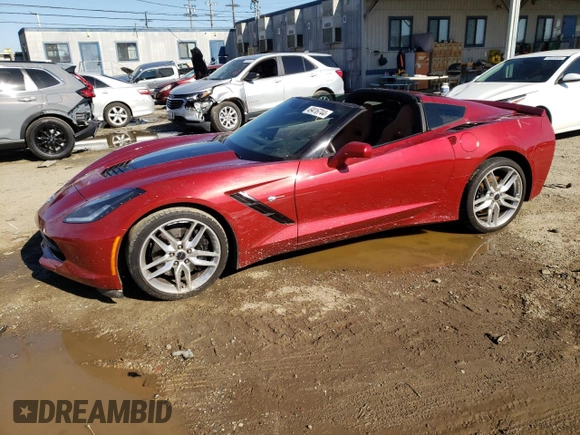 2015 Chevrolet Corvette Z51 2LT with VIN 1G1YK2D76F5114010, listed as a Copart auction lot 49416744 with 8,892 mi miles. Bid and sale history available at carsss.com. Image 1.