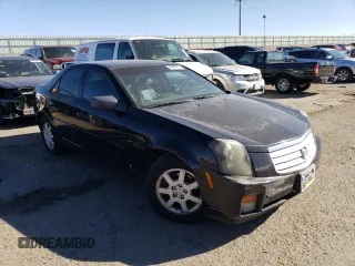 2007 Cadillac CTS with VIN 1G6DM57T670149190, listed as a Copart auction lot 43353284 with 0 mi miles and Salvage Title. Bid and sale history available at carsss.com. Image 4.