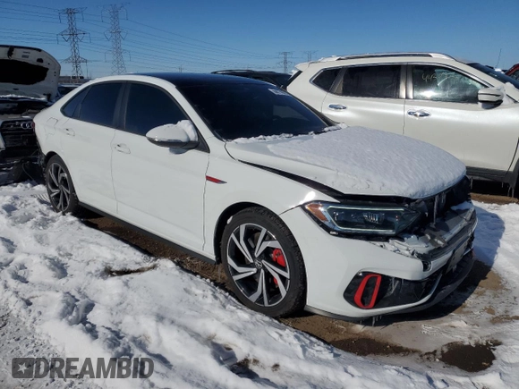 2023 Volkswagen Jetta GLI Autobahn with VIN 3VW2T7BU5PM060787, listed as a Copart auction lot 44779915 with 20,624 mi miles and Salvage Title. Bid and sale history available at DreamBid. Image 4.