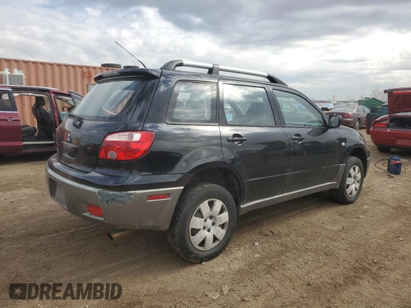2005 Mitsubishi Outlander LS z VIN JA4LZ31F25U007940, wystawiony jako Copart lot #50215045 z przebiegiem 169 790 mil mil oraz Szkoda całkowita • Salvage title. Historia ofert i sprzedaży dostępna na DreamBid. Obrazek 3.