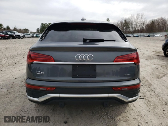 2023 Audi Q5 Sportback S line Prestige with VIN WA16AAFY9P2183305, listed as a Copart auction lot 49780375 with 18,139 mi miles and Salvage title. Bid and sale history available at DreamBid. Image 6.