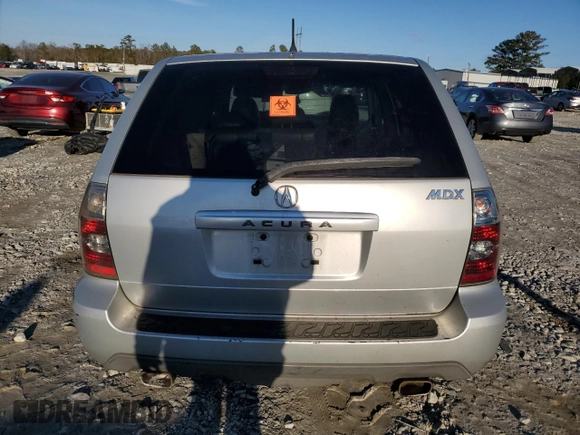 2004 Acura MDX with VIN 2HNYD18244H545021, listed as a Copart auction lot 88886785 with 0 mi miles and Salvage Title. Bid and sale history available at carsss.com. Image 6.