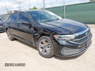 2024 Volkswagen Jetta SE with VIN 3VWEM7BU2RM097809, listed as a IAAI auction lot 42487015 with 19,809 mi miles and . Bid and sale history available at DreamBid. Image 1.