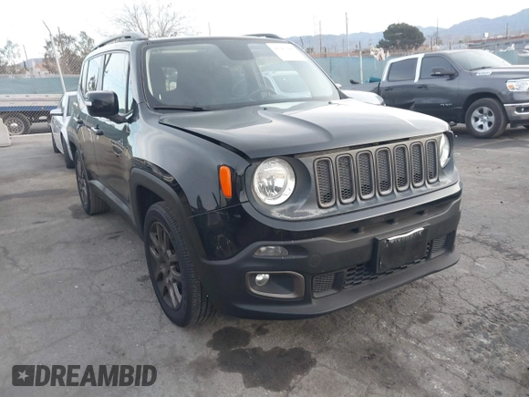 2016 Jeep Renegade Latitude with VIN ZACCJABT6GPC60155, listed as a IAAI auction lot 41387040 with 127,106 mi miles and . Bid and sale history available at DreamBid. Image 1.