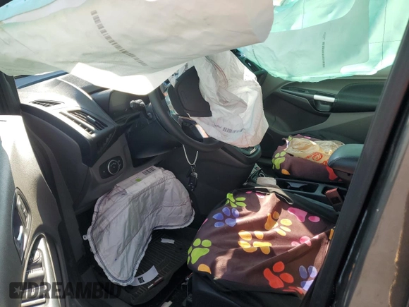 2021 Ford Transit Connect XLT with VIN NM0GS9F27M1504144, listed as a Copart auction lot 70214034 with 45,827 mi miles and Salvage title. Bid and sale history available at DreamBid. Image 7.
