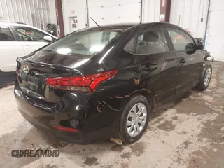 2022 Hyundai Accent SE with VIN 3KPC24A65NE166577, listed as a IAAI auction lot 41708850 with 17,566 mi miles. Bid and sale history available at carsss.com. Image 4.