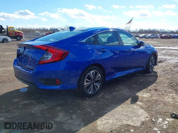 2017 Honda Civic EX-T with VIN 19XFC1E33HE028257, listed as a IAAI auction lot 41395356 with 51,154 mi miles and . Bid and sale history available at DreamBid. Image 4.