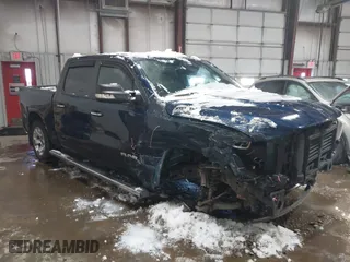 2019 Ram 1500 Big Horn/Lone Star with VIN 1C6SRFFT8KN908051, listed as a IAAI auction lot 41598931 with 95,612 mi miles. Bid and sale history available at carsss.com. Image 1.