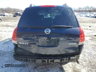 2005 Nissan Quest SE with VIN 5N1BV28UX5N107334, listed as a Copart auction lot 45776135 with 193,466 mi miles and Salvage Title. Bid and sale history available at carsss.com. Image 6.