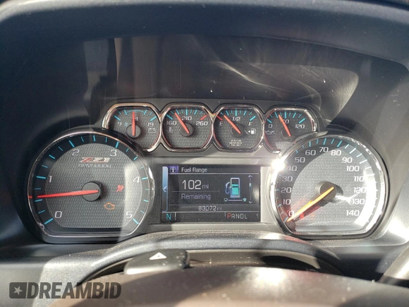 2019 Chevrolet Silverado 3500HD LTZ with VIN 1GC4KXEY8KF262626, listed as a Copart auction lot 80450744 with 83,072 mi miles and Salvage Title. Bid and sale history available at carsss.com. Image 9.