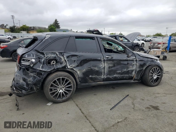 2022 Mercedes-Benz GLC 300 with VIN W1N0G8DB9NG119887, listed as a Copart auction lot 53016085 with 34,126 mi miles and Salvage title. Bid and sale history available at DreamBid. Image 3.