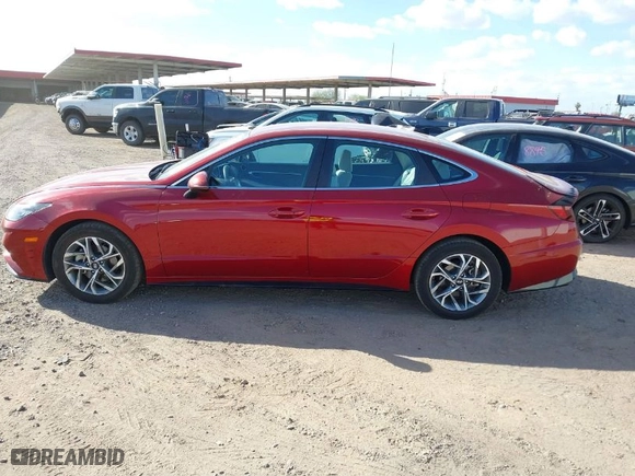 2023 Hyundai Sonata SEL with VIN KMHL64JA8PA273438, listed as a IAAI auction lot 41712943 with 47,592 mi miles. Bid and sale history available at carsss.com. Image 14.
