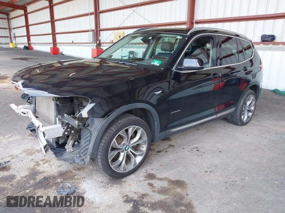 2015 BMW X3 xDrive28i with VIN 5UXWX9C56F0D52883, listed as a IAAI auction lot 42018908 with 103,292 mi miles and . Bid and sale history available at DreamBid. Image 2.