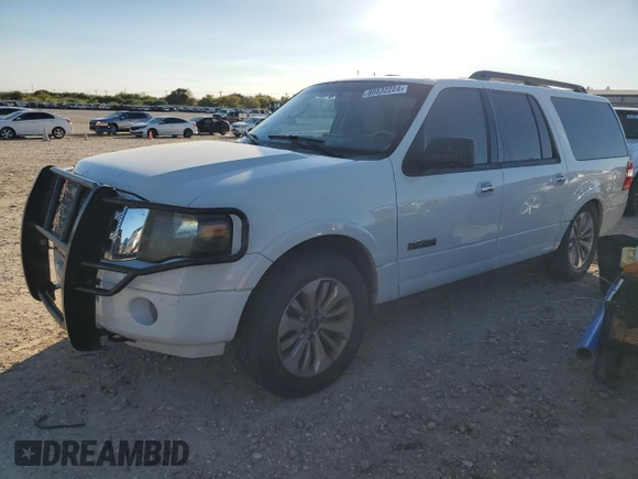 2008 Ford Expedition Max SSV with VIN 1FMFK165X8LA19044, listed as a Copart auction lot 80532224 with 146,368 mi miles and Salvage title. Bid and sale history available at DreamBid. Image 1.