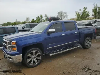 2014 Chevrolet Silverado 1500 LTZ with VIN 3GCUKSEC7EG461919, listed as a Copart auction lot 52022924 with 155,701 mi miles and Salvage Title. Bid and sale history available at carsss.com. Image 1.