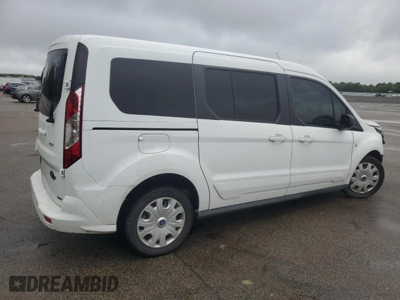2019 Ford Transit Connect XLT with VIN NM0GS9F22K1427258, listed as a Copart auction lot 63234484 with 96,439 mi miles and Salvage title. Bid and sale history available at DreamBid. Image 3.