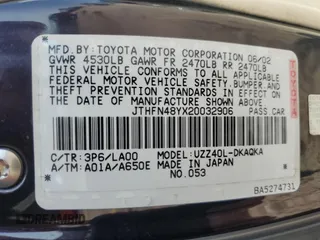 2002 Lexus SC with VIN JTHFN48YX20032906, listed as a Copart auction lot 65420494 with 129,152 mi miles and Salvage Title. Bid and sale history available at carsss.com. Image 14.