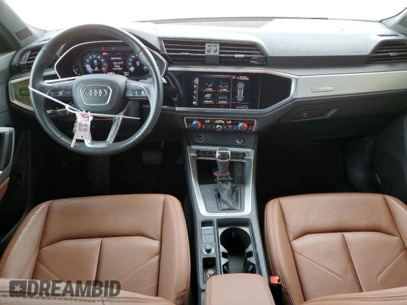 2021 Audi Q3 S line Premium with VIN WA1DECF30M1025884, listed as a Copart auction lot 51396873 with 22,406 mi miles and . Bid and sale history available at DreamBid. Image 8.