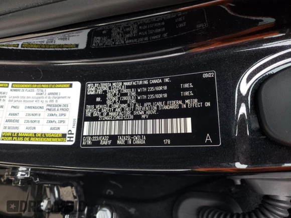 2022 Lexus NX with VIN 2T2AGCEZ5NC012338, listed as a Copart auction lot 72623402 with 1,385 mi miles. Bid and sale history available at carsss.com. Image 13.
