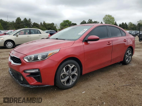 2019 Kia Forte LXS with VIN 3KPF24AD1KE138654, listed as a Copart auction lot 55245885 with 62,127 mi miles and Salvage title. Bid and sale history available at DreamBid. Image 1.