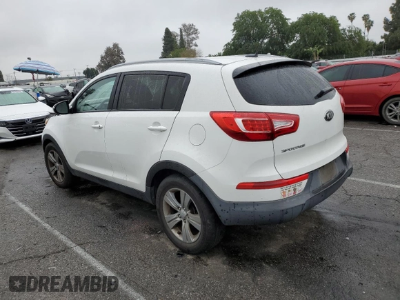 2013 Kia Sportage LX with VIN KNDPB3A25D7448208, listed as a Copart auction lot 49738295 with 161,551 mi miles and Salvage Title. Bid and sale history available at carsss.com. Image 2.
