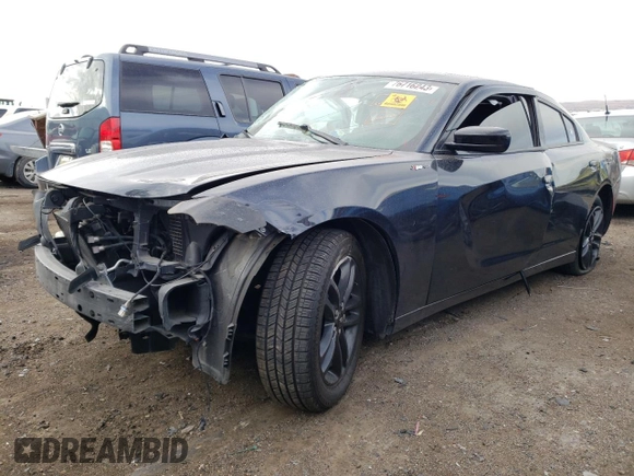 2019 Dodge Charger SXT with VIN 2C3CDXJGXKH542327, listed as a Copart auction lot 76716243 with Not Provided miles and Salvage Title. Bid and sale history available at DreamBid. Image 1.