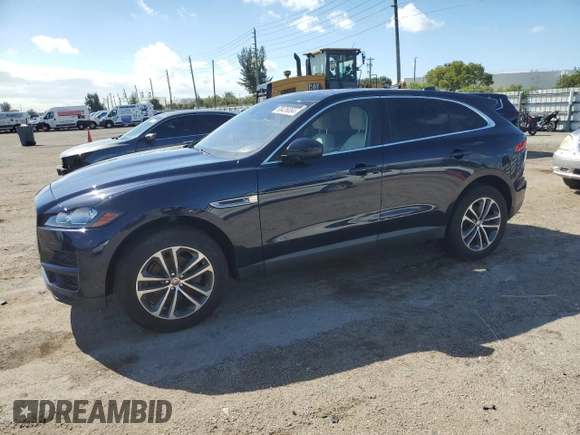 2020 Jaguar F-Pace 25t Premium with VIN SADCJ2FX8LA619250, listed as a Copart auction lot 80426684 with Not provided miles and Salvage title. Bid and sale history available at DreamBid. Image 1.