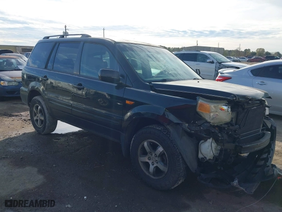 2007 Honda Pilot EX-L with VIN 5FNYF28557B027087, listed as a IAAI auction lot 41356244 with 183,923 mi miles. Bid and sale history available at carsss.com. Image 1.