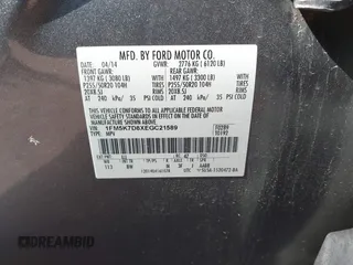 2014 Ford Explorer XLT with VIN 1FM5K7D8XEGC21589, listed as a IAAI auction lot 42558702 with 140,818 mi miles and . Bid and sale history available at DreamBid. Image 9.