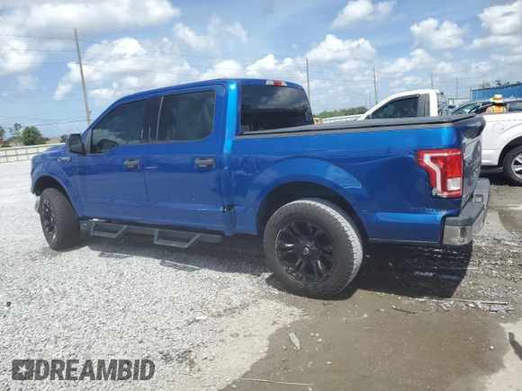 2017 Ford F-150 XL with VIN 1FTEW1C85HFA87480, listed as a Copart auction lot 51813955 with 185,207 mi miles and Salvage Title. Bid and sale history available at carsss.com. Image 2.