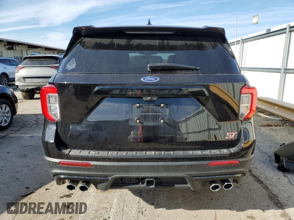 2023 Ford Explorer ST with VIN 1FM5K8GC0PGC06785, listed as a Copart auction lot 44455585 with 12,986 mi miles and Salvage Title. Bid and sale history available at carsss.com. Image 6.