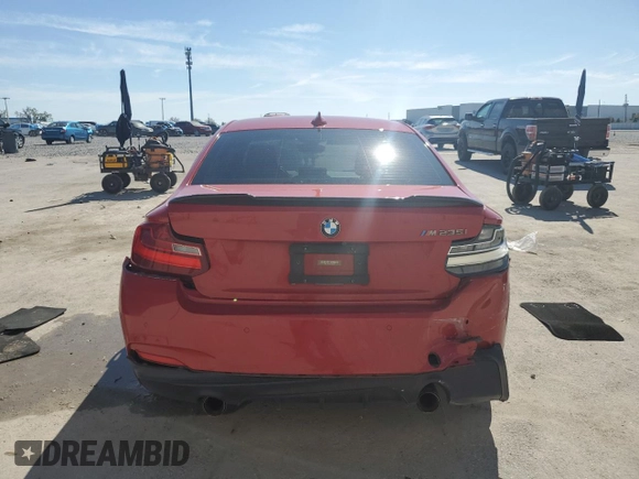 2016 BMW 2 Series M235i with VIN WBA1J7C50GV359456, listed as a Copart auction lot 47385355 with 68,895 mi miles and Salvage title. Bid and sale history available at DreamBid. Image 6.